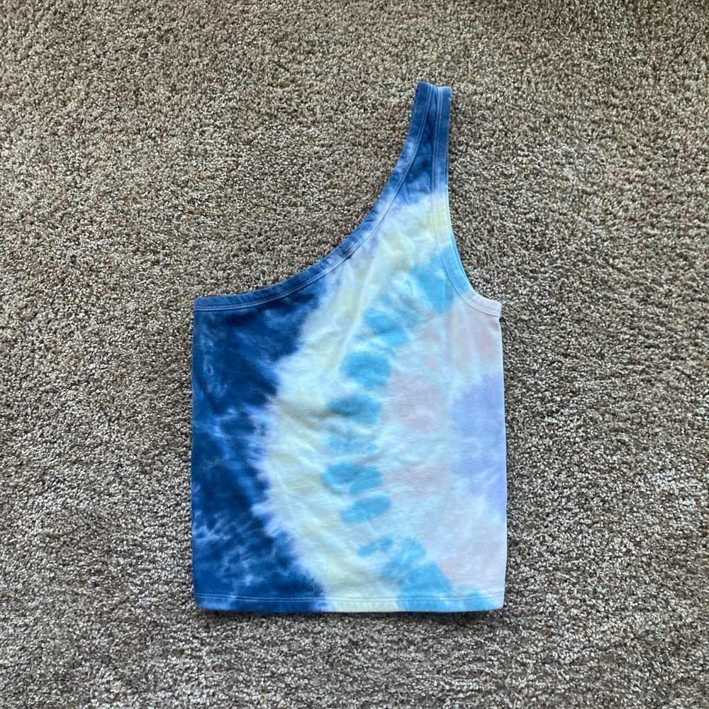 American Eagle Tie Dye One Shoulder Tank